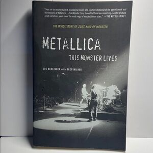 🤑3/$15🤑 Metallica 'This Monster Lives' Book 🎸🥁